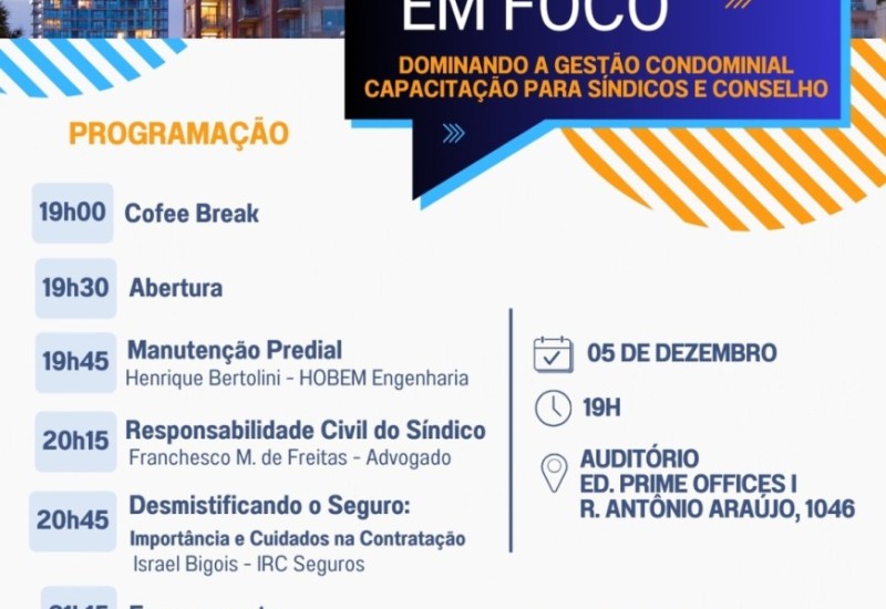 2° Workshop Condomínio em Foco