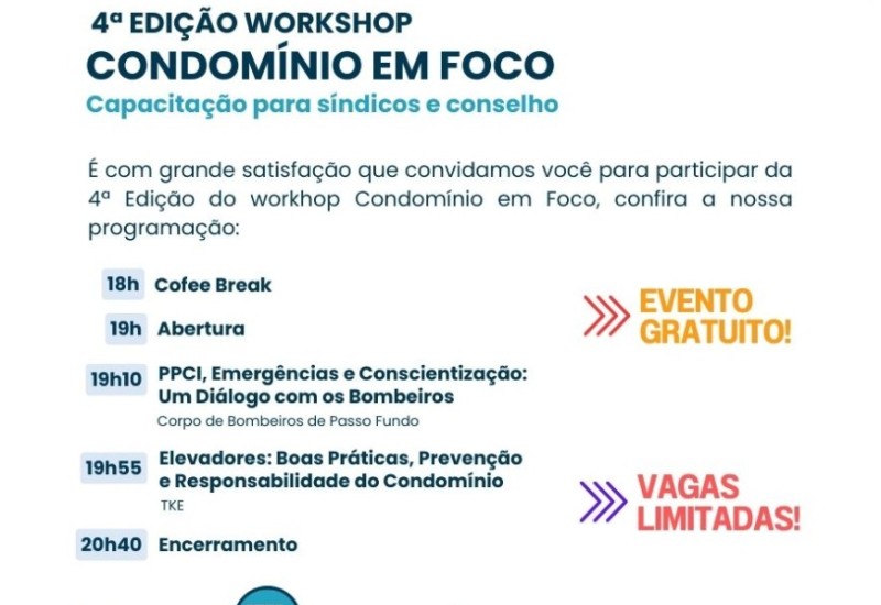 4° Workshop Condomínio em Foco 